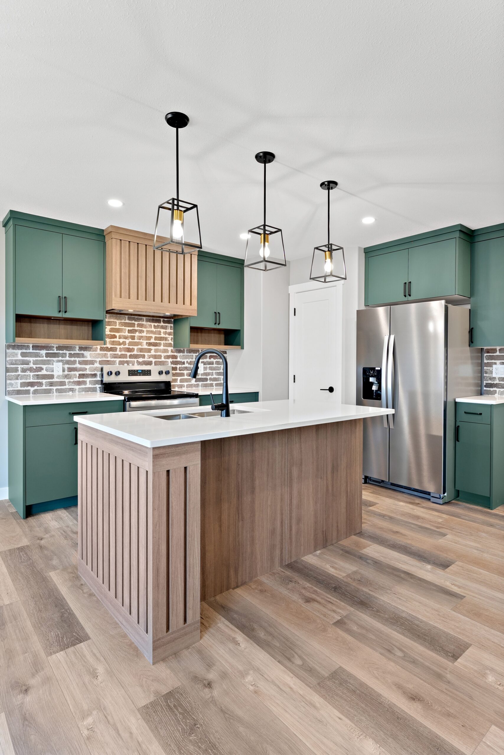 A finished kitchen remodel by Rapunzel Construction
